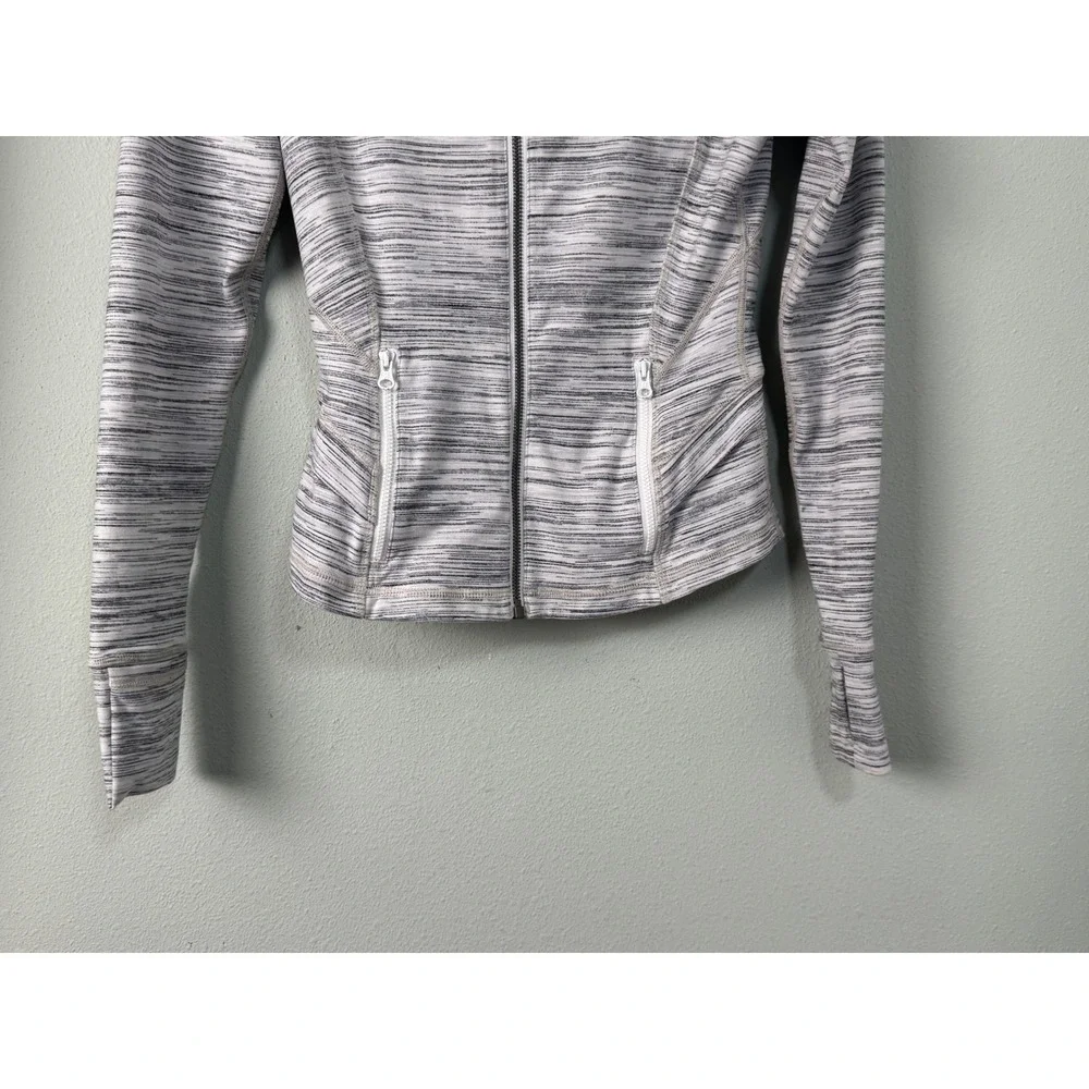 Lululemon Hustle‎ In Your Bustle Jacket Space Dye Camo White Silver Spoon RARE 4